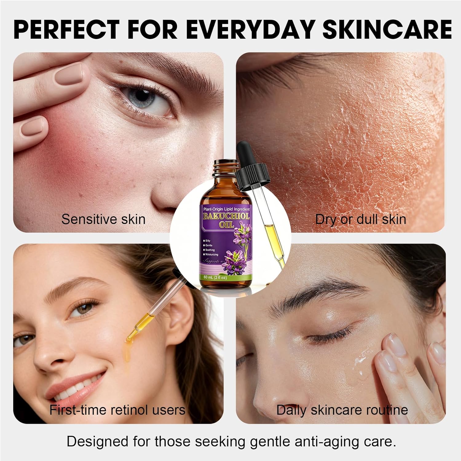 바쿠치올 안티에이징 페이스 오일 60ml - 천연 레티 - Bakuchiol Retinol Alternative 리뷰 및 가격