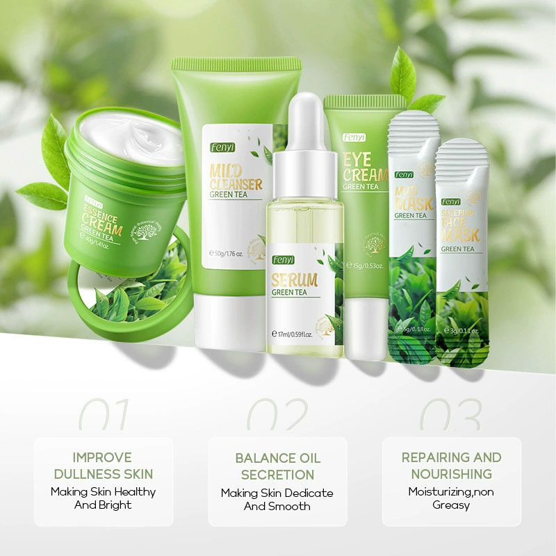 스킨 케어 세트, 녹차 페이셜 클리너, 피부 진정, 페 - Skincare Niacinamide 리뷰 및 가격