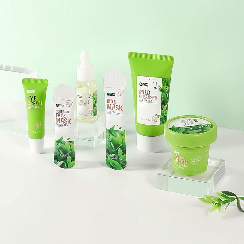 스킨 케어 세트, 녹차 페이셜 클리너, 피부 진정, 페 - Skincare Niacinamide 리뷰 및 가격